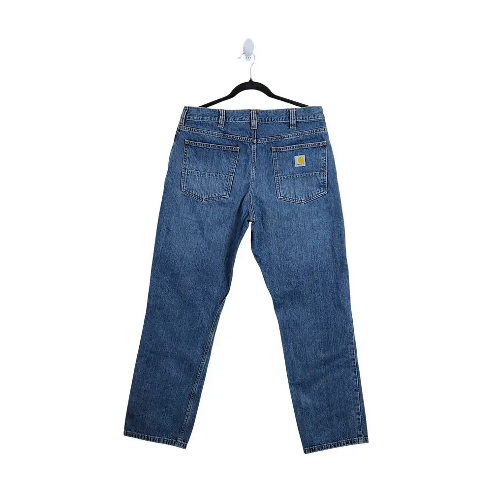 Carhartt Men's Relaxed Fit Blue Denim Jeans Medium‎ Wash 34x32